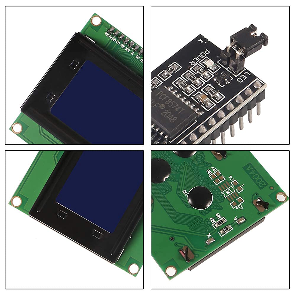 Aoicrie 16x2 2004 LCD Display Module with IIC/I2C/TWI Serial Interface Adapter, IIC I2C TWI 1602 Serial LCD Module Display, for Mega 2560