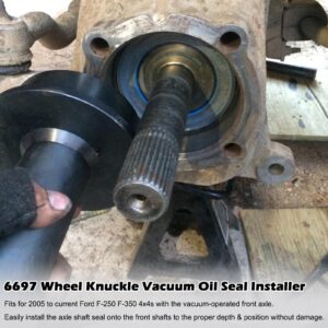 6697 Wheel Knuckle Vacuum Oil Seal Installer Perfectly Fits for Ford 2005 to Current F-250 F-350 Axle Tools, Axle Shaft Seal Installer Tool