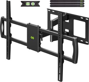 usx mount full motion tv wall mount for 42-90 inch tv, wall mount tv bracket with articulating swivel tilt, hold tv up to 150lbs, max vesa 600x400mm