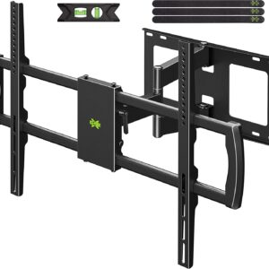 USX MOUNT Full Motion TV Wall Mount for 42-90 inch TV, Wall Mount TV Bracket with Articulating Swivel Tilt, Hold TV up to 150lbs, Max VESA 600x400mm