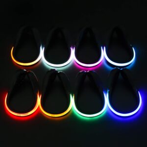 PROLOSO 8 Pack Shoe Lights for Runners Clip On Shoe Clip Lights for Running at Night Walking Jogging Biking Cycling Safety Accessories