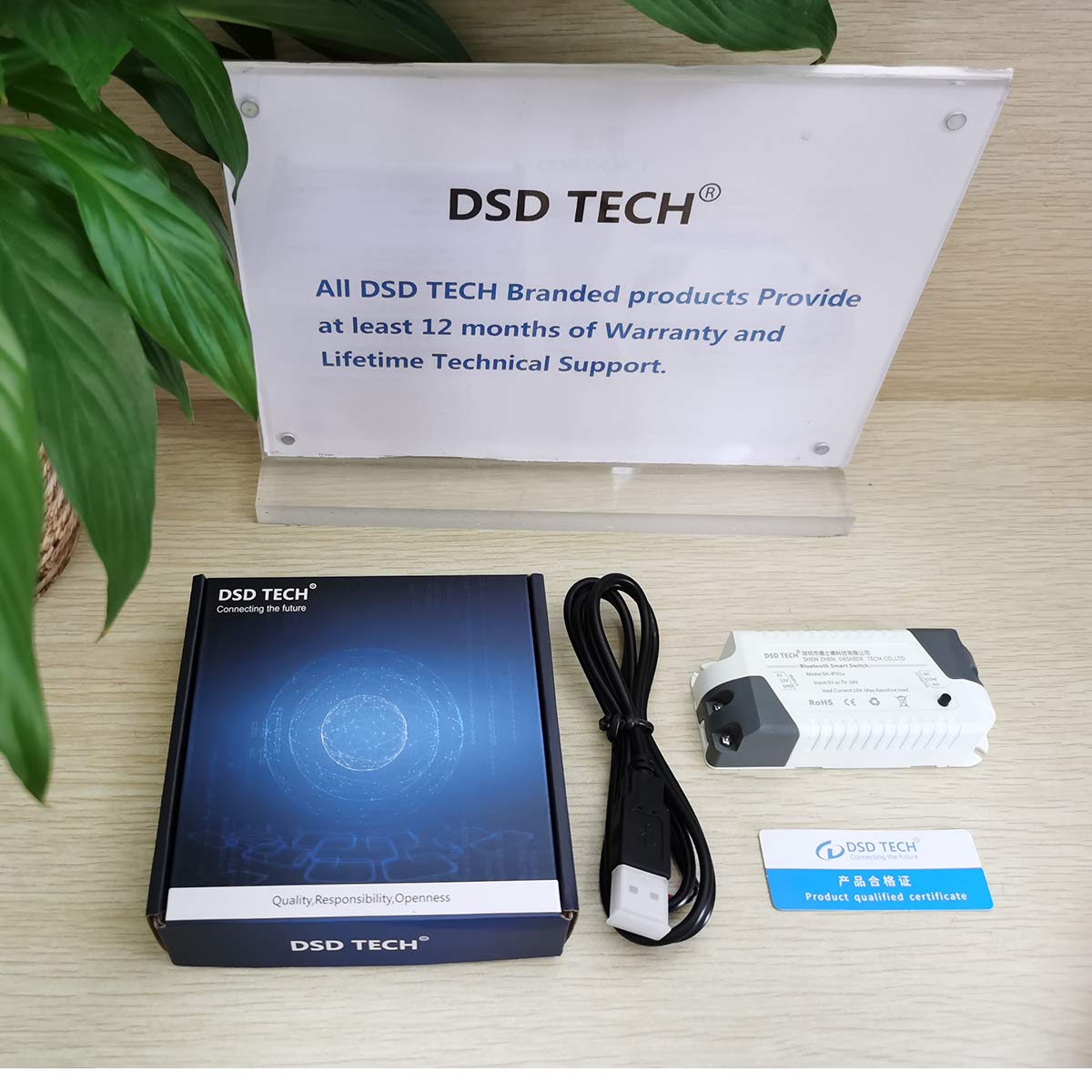 DSD TECH SH-BT01C Bluetooth Relay V2 Support Timer and Security Code for iOS and Android