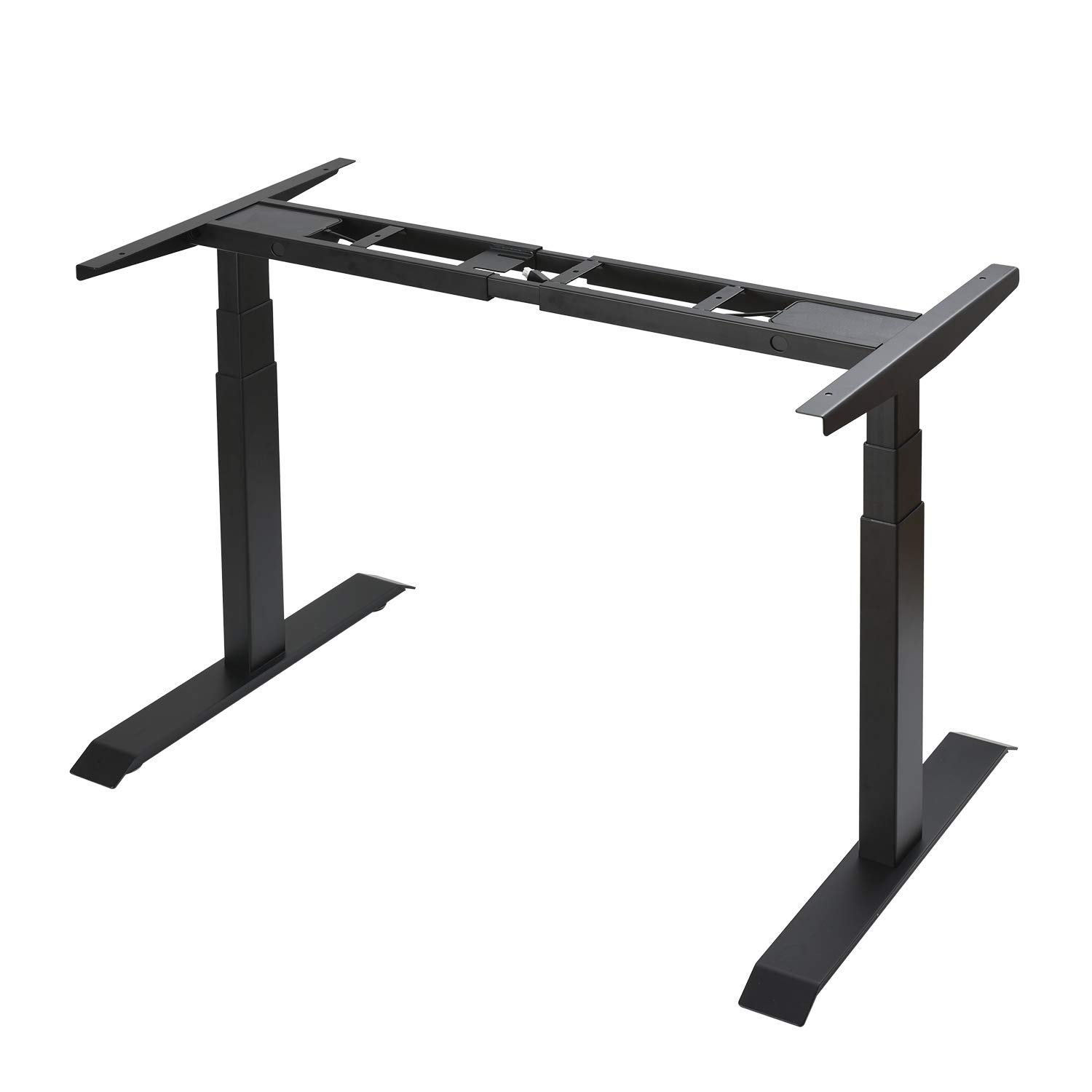 Birsppy Height Adjustable Desk Electric Standing Desk Home Office Desk Dual Motor Black (Frame Only)