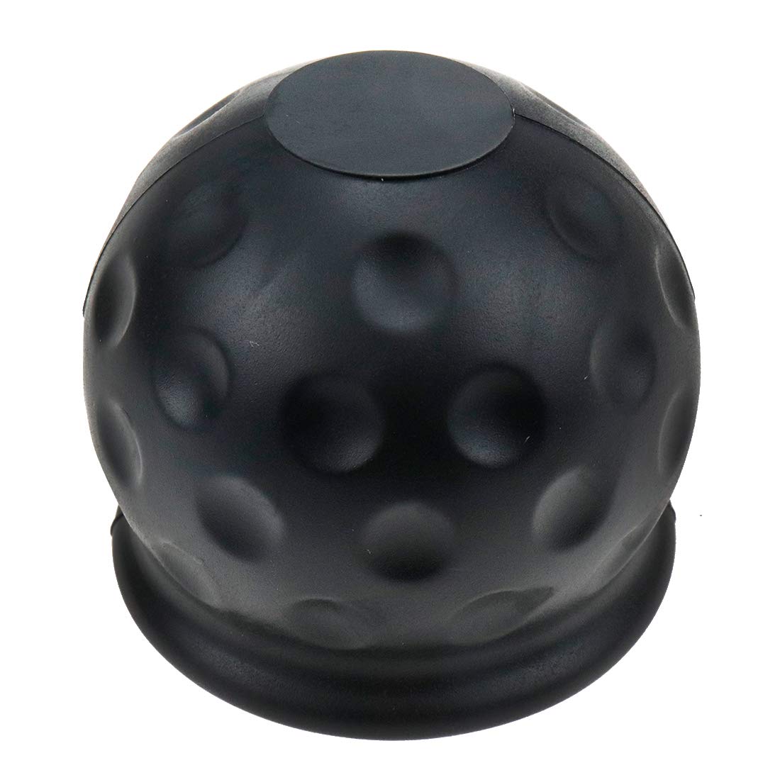 Modengzhe 2.5-Inch Diameter Universal Trailer Ball Cover, Black PVC Golf Ball Shape Towing Hitch Cover for Towing Car Tow Bar Van Vehicles