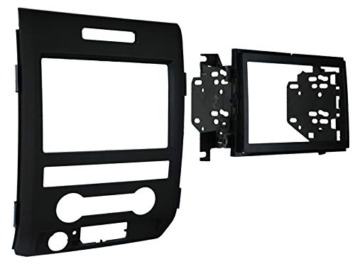 CACHÉ KIT6742 Bundle with Car Stereo Installation Kit for Ford F150 2013 – 2014 in Dash Mounting Kit, Antenna, Harness for Double Din Radio Receivers (4 Item)