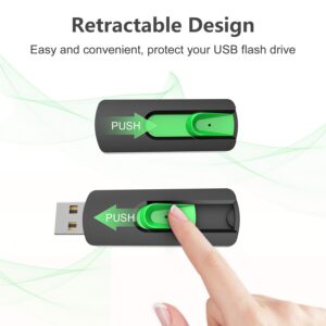 128GB Flash Drive Aiibe USB Flash Drive 128 GB Thumb Drive USB 2.0 Memory Stick Zip Drive Backup Jump Drive Single 128GB 128G USB Drive for PC Laptop