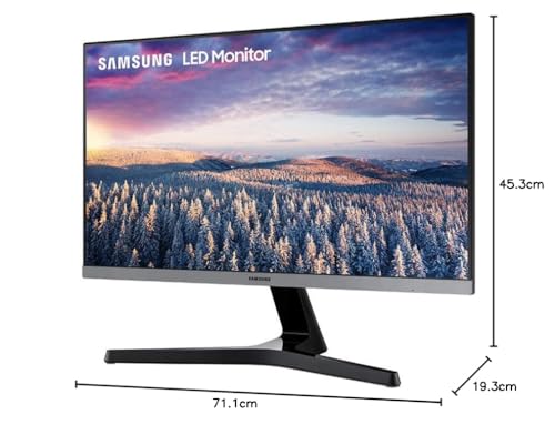 SAMSUNG 27 inch Class SR35 Full HD Monitor with Bezel-Less Design, AMD Freesync and 75Hz Refresh Rate (LS27R350FHNXZA)