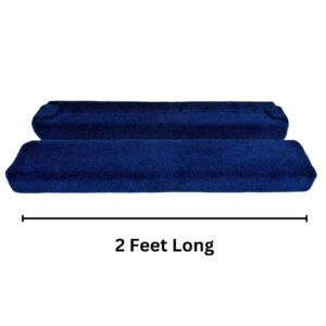 Carpet by the Foote, Boat Trailer Bunks, Trailer Guides, 2'(ft.) Long, Blue/Black