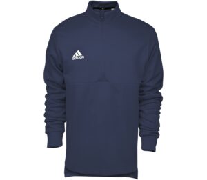 adidas team issue 1/4 zip sweatshirt men's, blue, size m