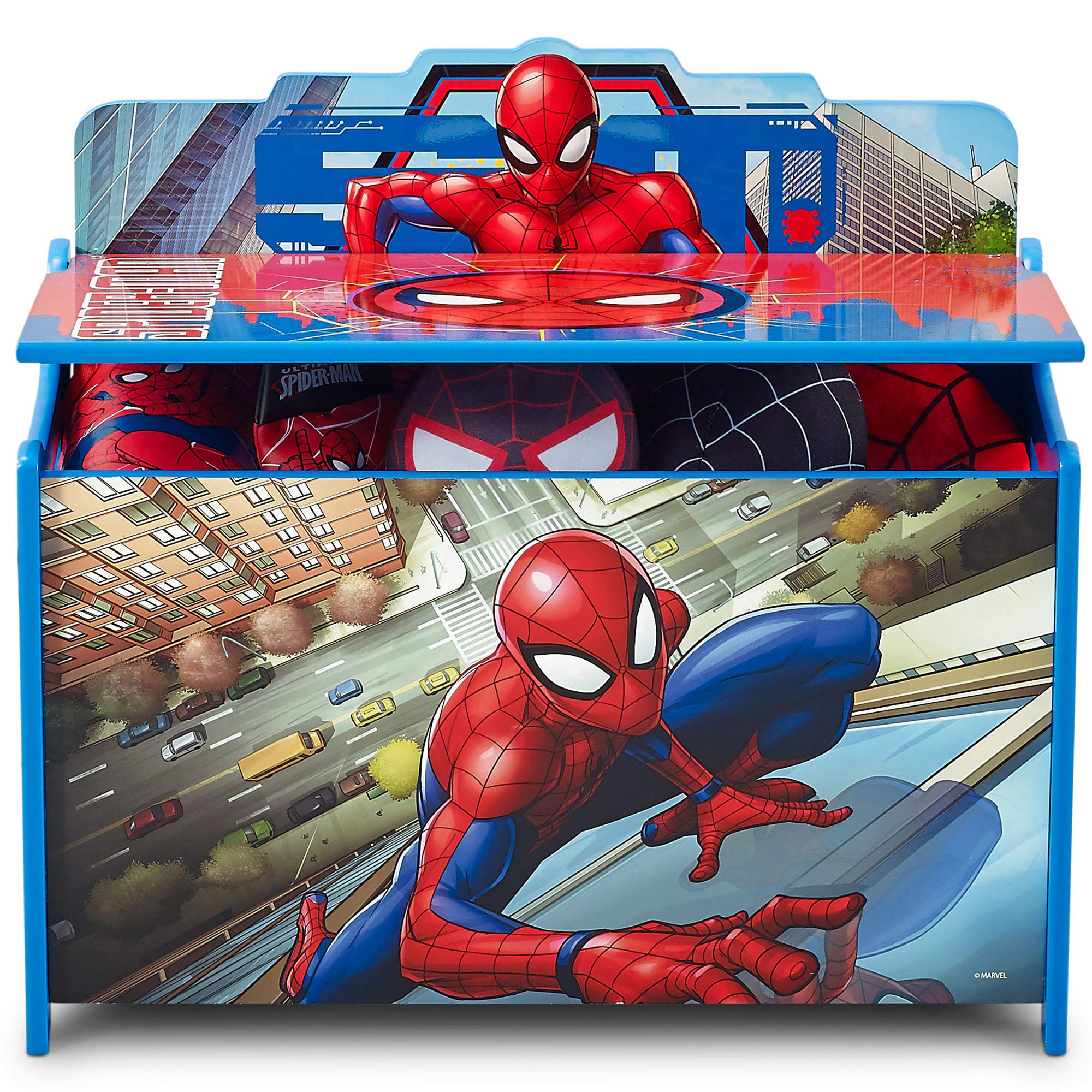 Delta Children Deluxe Toy Box, Spider-Man