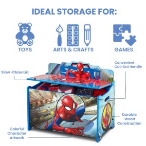 Delta Children Deluxe Toy Box, Spider-Man