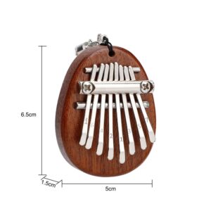 Mworld2 8 Key Mini Kalimba Exquisite Finger Thumb Piano, Mini Piano Musical Instruments, Professional Beginners Musical Instruments for Gift to Kids Friends Beginners