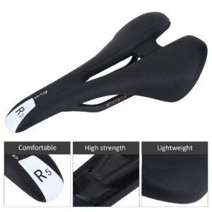 Saddle, Carbon Fiber Bike Seat Saddle, Ultra-Light Mountain Road Bike Saddle Replacement Accessory Comfortable Cushion with Rail Mountain Road