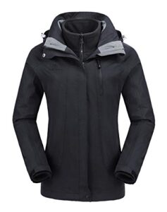 camel crown women's waterproof ski jacket winter coat windbreaker fleece inner detachable hood snow hiking outdoor
