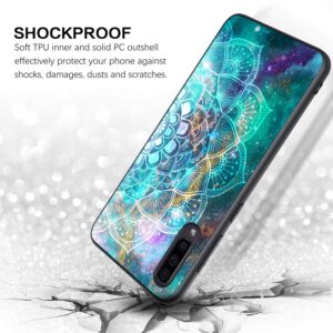 BENTOBEN Case for Samsung Galaxy A50 / A50s / A30s Case (2019), Slim Fit Glow in The Dark Soft Flexible Bumper Protective Shockproof Anti Scratch Cases Cover for Samsung Galaxy A50, Mandala in Galaxy