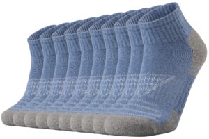 ortis cotton moisture wicking mesh ventilating running cushion low cut socks for men 10 pack(denim xl)
