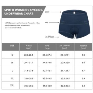 Women's Cycling Underwear 4D Padded Bike Shorts Lightweight Bicycle Biking Undershorts Breathable Ergonomic Design Blue