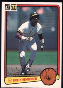 1983 donruss #35 rickey henderson nm-mt oakland athletics baseball
