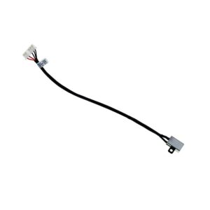 sicastar dc_in power jack with cable connector for dell inspiron 15 3000 3551 3552 3558 3559 3583 3458 series laptop 450.030060001