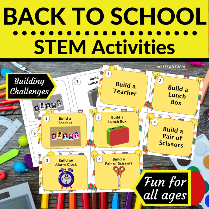 STEM Activities: Back to School Building Challenges