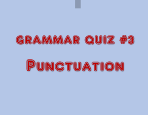 quiz 3 punctuation
