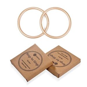 topind 3 inch aluminum rings for baby slings and baby carrier, sling rings wraps carriers durable anodized aluminum rings lead and nickel free, lab tested for strength and safety (rose gold)