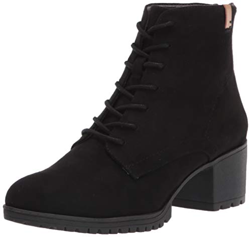 Dr. Scholl's Shoes Women's Laurence Ankle Boot, Black Microfiber, 6