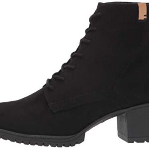 Dr. Scholl's Shoes Women's Laurence Ankle Boot, Black Microfiber, 6