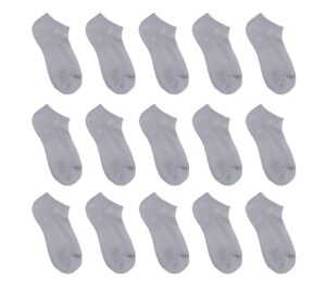 avia women's 15 pair low cut socks, white, 4-10