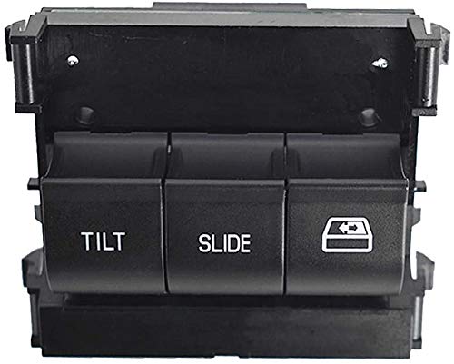 Overhead Console Switch (Rear Sliding Window Switch, Sunroof Switch) *Three Buttons* Replacement for 2011-2017 Ford F150 F250 F350 F450 F550, Replaces 9L3Z-15B691-DA, 71712