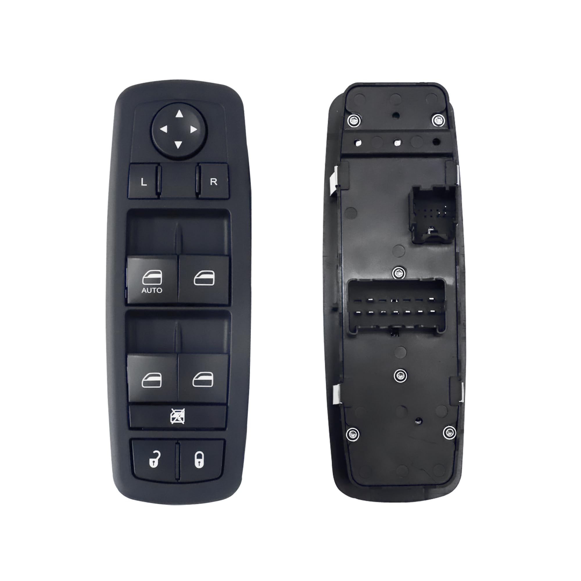 Front Driver Side Power Master Window Switch Compatible with 2009-2012 Dodge Journey 2008-2012 Dodge Nitro 2008-2012 Jeep Liberty Replace# 4602632AG