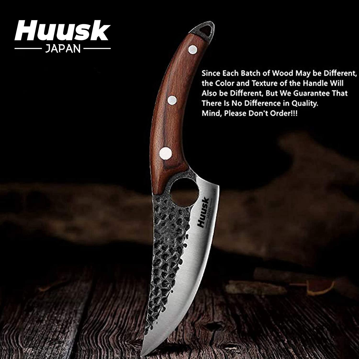 Smith Chu Forged Viking Knives, Husk Chef Knife Butcher Knives Hussk Fishing Filet & Bait Knife Japanese Chef Knife Boning Knife Japan knives Meat Cleaver for Kitchen or Camping