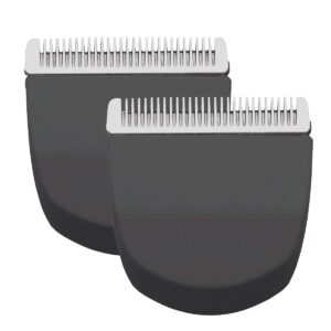 audoc 2 pack black professional peanut clipper/trimmer snap on replacement blades #2068-300-fits compatible with professional peanut hair clipper