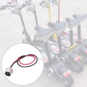 Keenso Electric Scooter Charging Port, 6 Pcs Electric Car Scooter Charging Port Connector 3 Pin Aviation Head Charging Hole