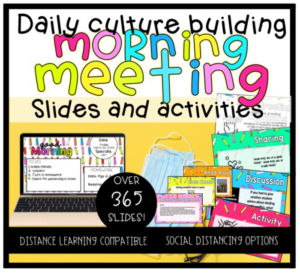 paperless daily classroom culture building morning meeting | google slides