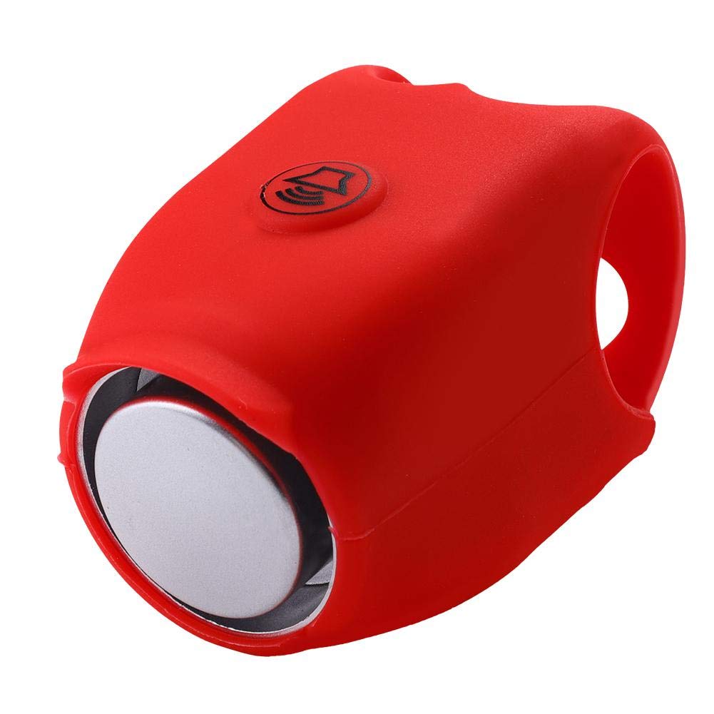 Loud Bike Horn, 120db Electric Bell Waterproof Cycle Horn with 4 Colors for Kids, Adults, Road and Mountain Bike(Red)