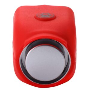 Loud Bike Horn, 120db Electric Bell Waterproof Cycle Horn with 4 Colors for Kids, Adults, Road and Mountain Bike(Red)