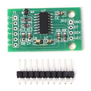 load cell amplifier, 5pcs hx711 dual-channel 24 bit weight weighing load cell conversion module accessory with pin header, pressure sensor