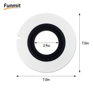 Funmit 385311462 385310677 RV Toilet Seal Kit Compatible with 110 111 210 510 Flush Toilets - Without Overflow Holes