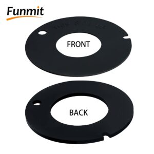 Funmit 2 Pcs 385311462 & 385316140 RV Toilet Seal Kit Replacement for 510/506+, 510+/1006, 1008/EcoVac, 511H, 548+, 146-149, 2010 for RV Camper Marine Toilet Trailer | Prevent Leakage