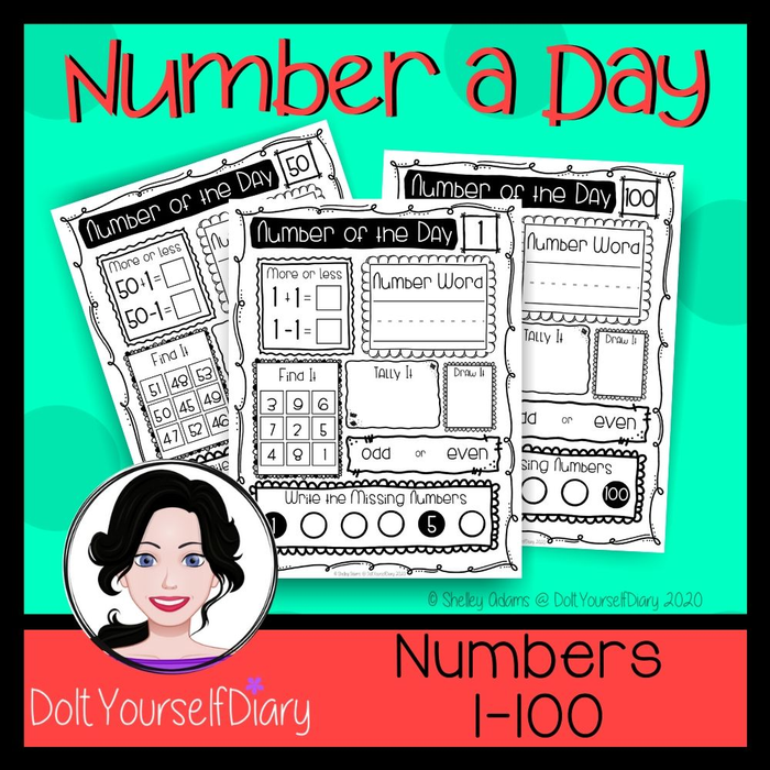 Number a Day for Kindergartners and First Graders