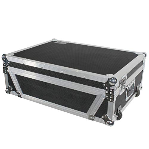 ProX XS-PRIME4W2U ATA Flight Case For Denon PRIME 4 DJ Controller with 2U Rack Space and Wheels