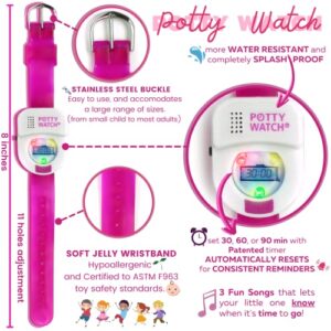 Meet Potty Watch The 1st Watch Made to Help Your Child Potty Train (Watch + Battery Replacement Kit, Pink)