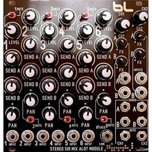 blue lantern blm stereo sir mix a lot 6 channel stereo mixer eurorack synth module