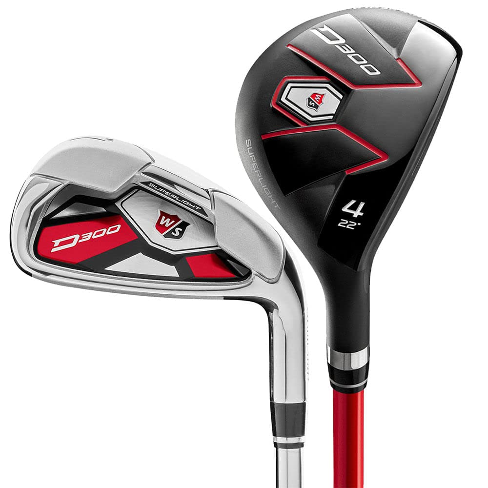 Wilson Staff New D300 SL Superlight 4-PW Combo Hybrid Irons Steel Uniflex