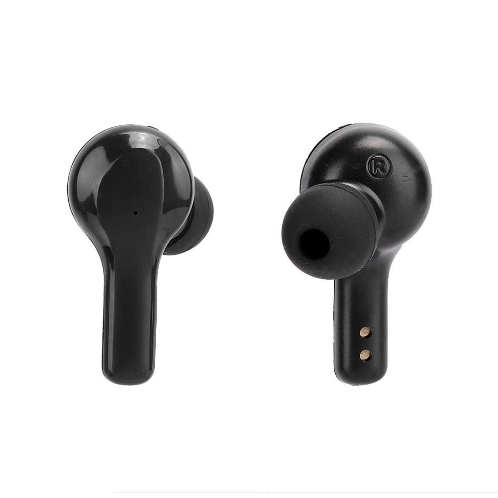 Annadue R3 Bluetooth V5.0 Headphone, Wireless IPX4 Waterproof Earphone, in-Ear Sports Headphone with Intelligent Digital Display, Noise Reduction, Plastic Black(Black)