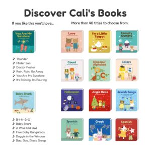 Cali's Books Nursery Rhymes Musical Book. Press, Listen and Sing Along! Best Interactive Sound Book for Toddlers 1-3. Award Winner Toy (I Like The Flowers Nursery Rhymes)