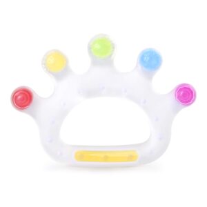 baby palm teether, silicone teething toys for babies 0-6 months,6-12 months, soothing teething pain, bpa free, easy grasp, anti-choking