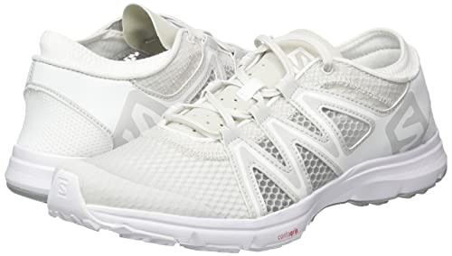 Salomon Crossamphibian Swift 2 Hiking Shoes for Women Sneaker, Lunar Rock/White/Alloy, 9