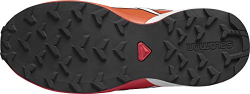 Salomon Kids Speedcross CLIMASALOMON Waterproof Trail Running Shoes, Black/Lunar Rock/Cherry Tomato, 15 US Unisex Little